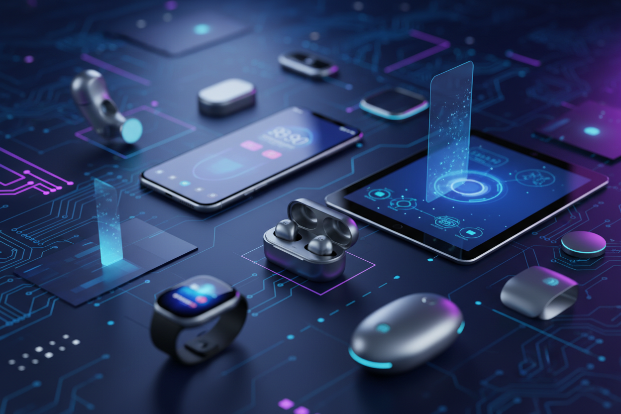 fond qui montre que le site est spécialiser dans l'élétronique et gadjet